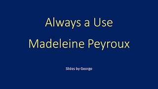 Madeleine Peyroux   Always a Use  karaoke