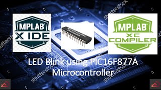 LED Blink using PIC16F877A  Microcontroller