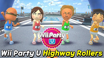 Wii Party U Highway Rollers Gameplay Beef Boss vs Marit vs Monica vs Zi-kai | AlexGamingTV