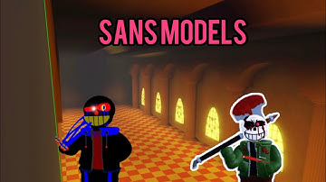 Sans model showcase | roblox | obby creator