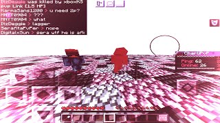 Alting and got Hackusated // MCPE Combotage  1.16 (ft. Fans)