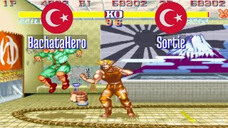 FT5 @sf2ce: BachataHero (TR) vs Sortie (TR) [Street Fighter II Champion Edition Fightcade] Feb 27 screenshot 1