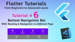 Flutter Bottom Navigation Bar example with Route to another Page in Flutter - Flutter Tutorial 2019