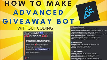 How To Make Advanced Giveaway Bot With Server Requirements, Role Requirements, Bonus Addition
