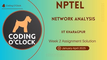 NPTEL Network Analysis Week 2 Assignment Solution January - April 2025 IIT Kharagpur