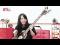 Showing off miyako dean signature guitar in english 