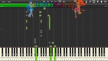 The Legend of Zelda Oracle of Ages and Seasons - Unicorns Cave Theme Piano Tutorial Synthesia