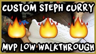 CUSTOMIZING STEPH CURRY UNDERARMOUR 1 LOWS! | xChaseMaccini