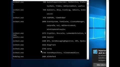 Comandos TASKLIST y TASKKILL en windows 10