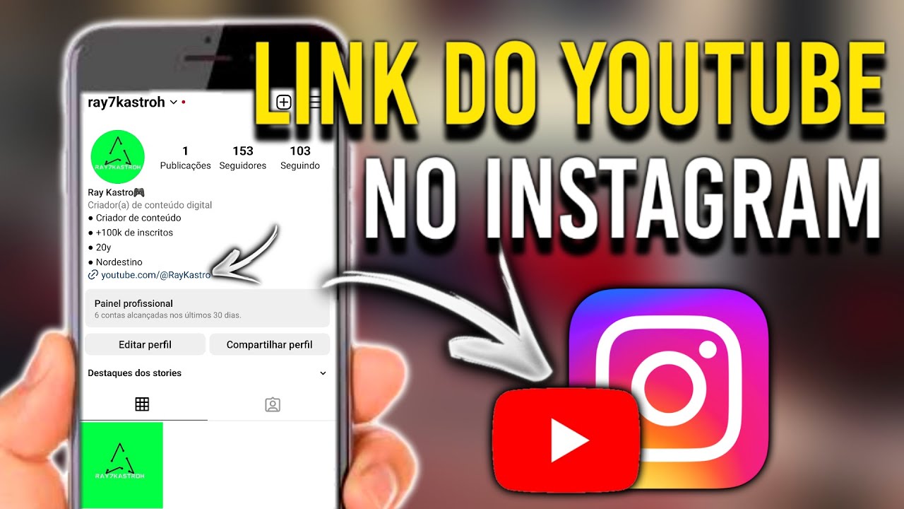 Como coloca link do YouTube no Instagram YouTube