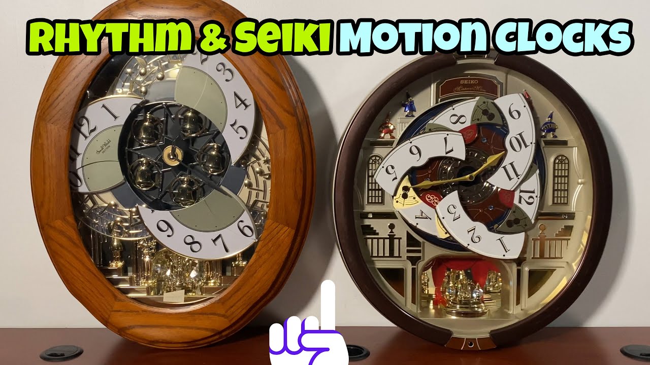 Seiko QXM554BRH vs Rhythm 4MH852 Musical Motion Clocks
