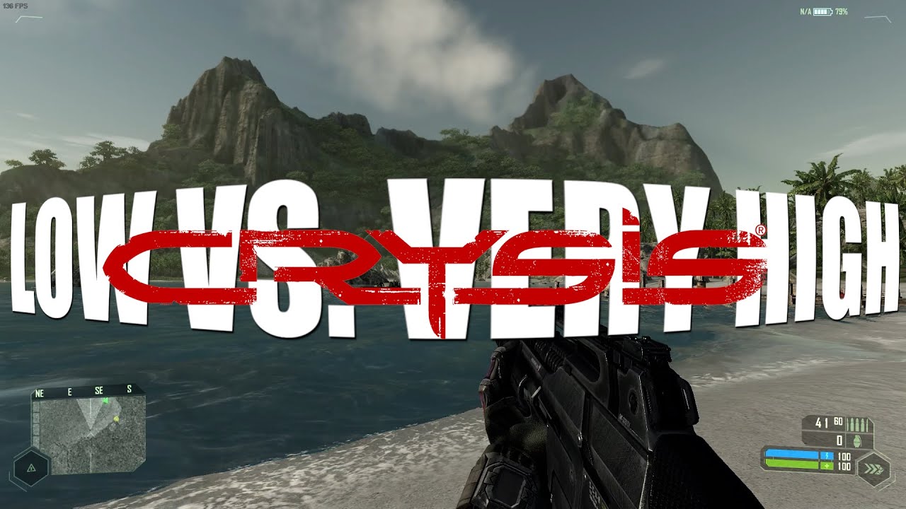 CRYSIS PC (2007) | low Versus MAX Graphics Comparison - YouTube