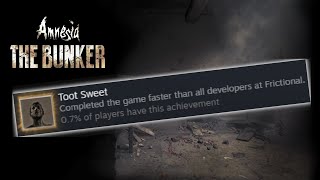 How to Beat Amnesia: The Bunker in under 40 minutes | Toot Sweet Achievement