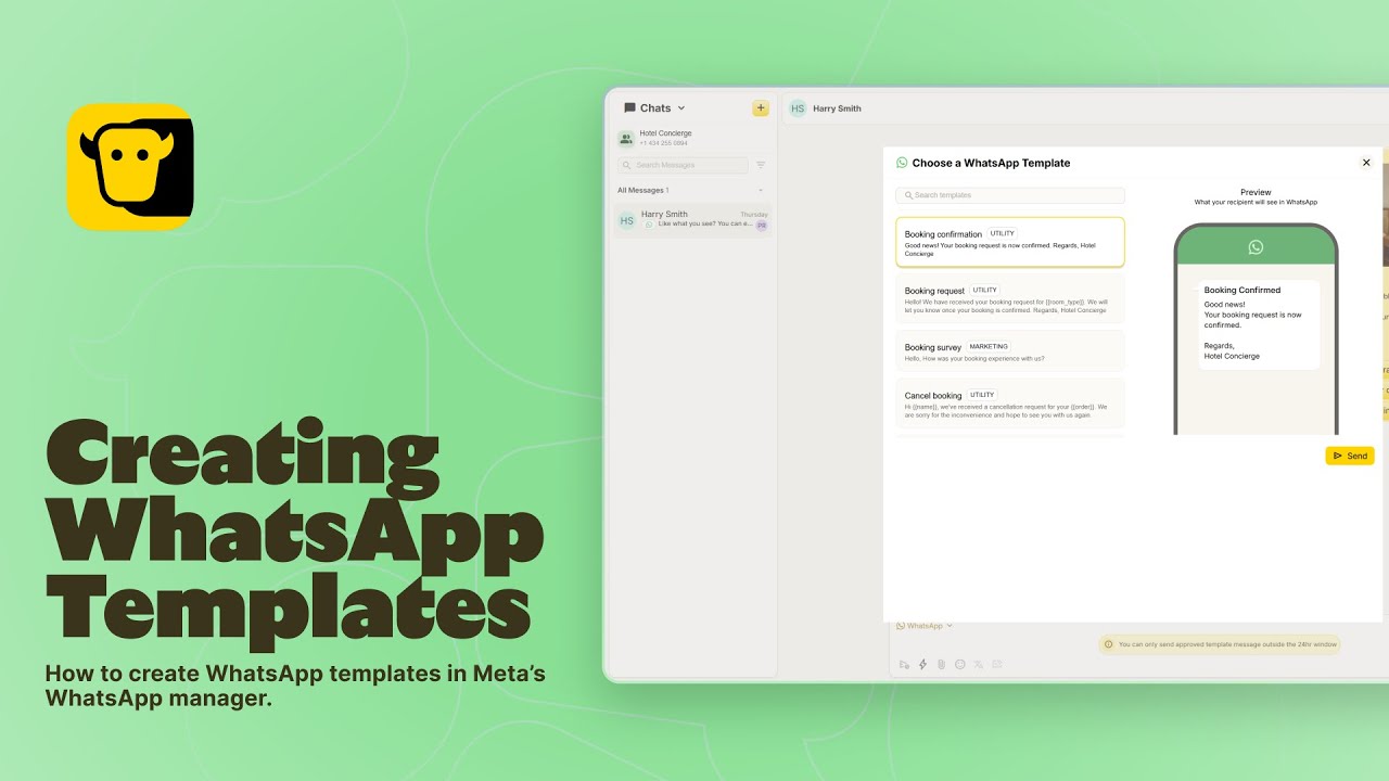 How to create WhatsApp templates - YouTube
