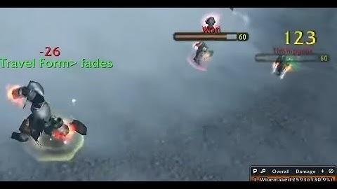 Turtle WoW - Druid 1v2 Warriors.