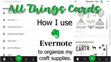 Using Evernote for Organizing Craft Supplies