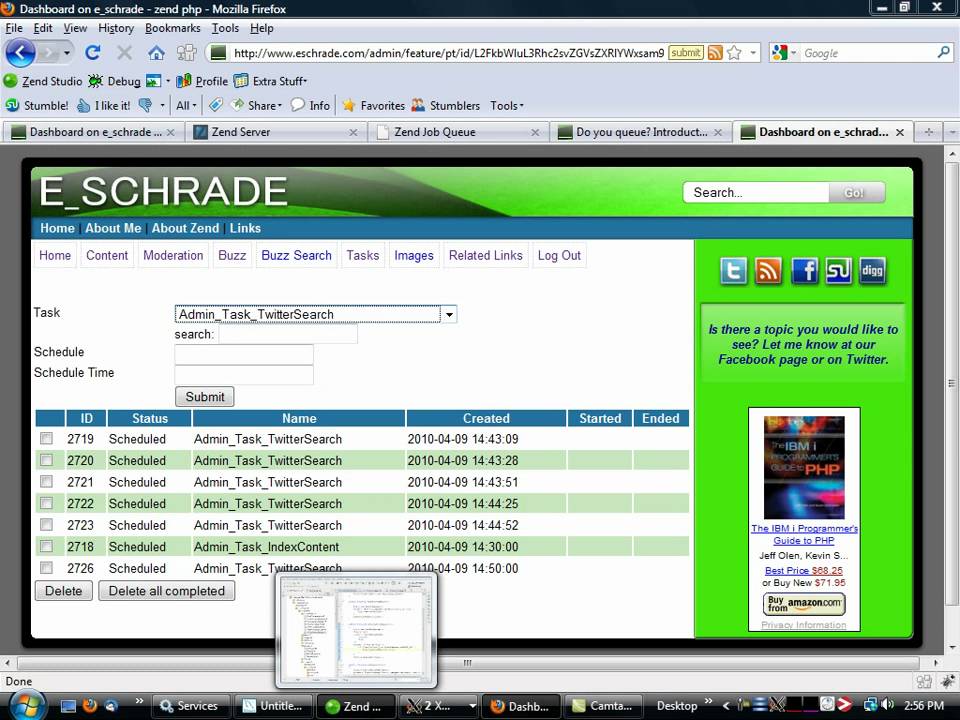 Caffeinated demo of the Zend Server Job Queue API - YouTube