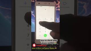 Vodafone Users🇬🇭: SECRET CODE to check your phone number || How to check your number #shorts #voda screenshot 1