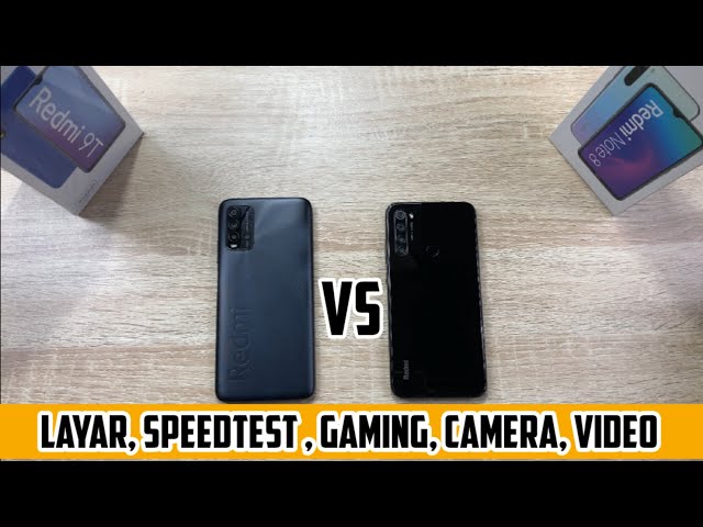 Redmi 9T vs Redmi Note 8 | Layar Speaker Speed Test Gaming Camera Video MIUI 12 class=