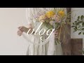 ENG / flower shop vlog | 꽃만지는 일상, 핸드타이드, 돌상 플라워 어레인지먼트