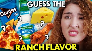 Guess The Weird Ranch Dressing Flavors (Doritos, Buffalo Sauce, Aged Cheddar Cheese)