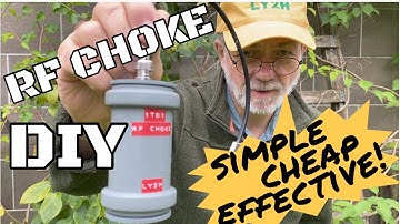 How to quickly make your own cheap yet effective and weather-proof RF Choke Balun.