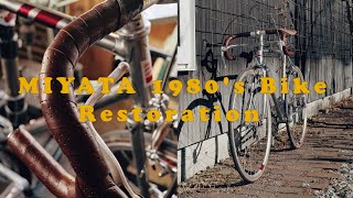 MIYATA 1980`s ROAD BIKE RESTORATION - YouTube