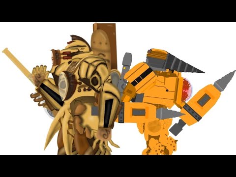 Titan Clockman & Titan Drillman test animation 
