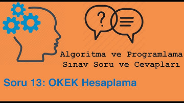 Algoritma ve Programlama Sınav Soruları 13 - OKEK Hesaplama