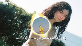 secrets from a girl (who's seen it all) - lorde (official instrumentals + backing vocals) Resimi