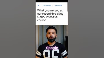 🔥 Google & Kaggle’s GenAI Intensive Course!#ai #genai #google #kaggle #aicourse
