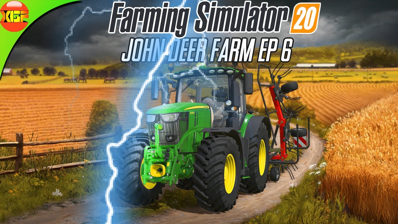 John Deere Farm Fs20 6 A Rainy Day Farming Simulator 20 Timelapse Gameplay Youtube