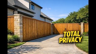 Cedar Privacy Fence Installation in Houston