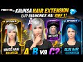 Choosing Best Hair Extension for My Free Fire Character 😱💇‍♀️ (You Decide!)