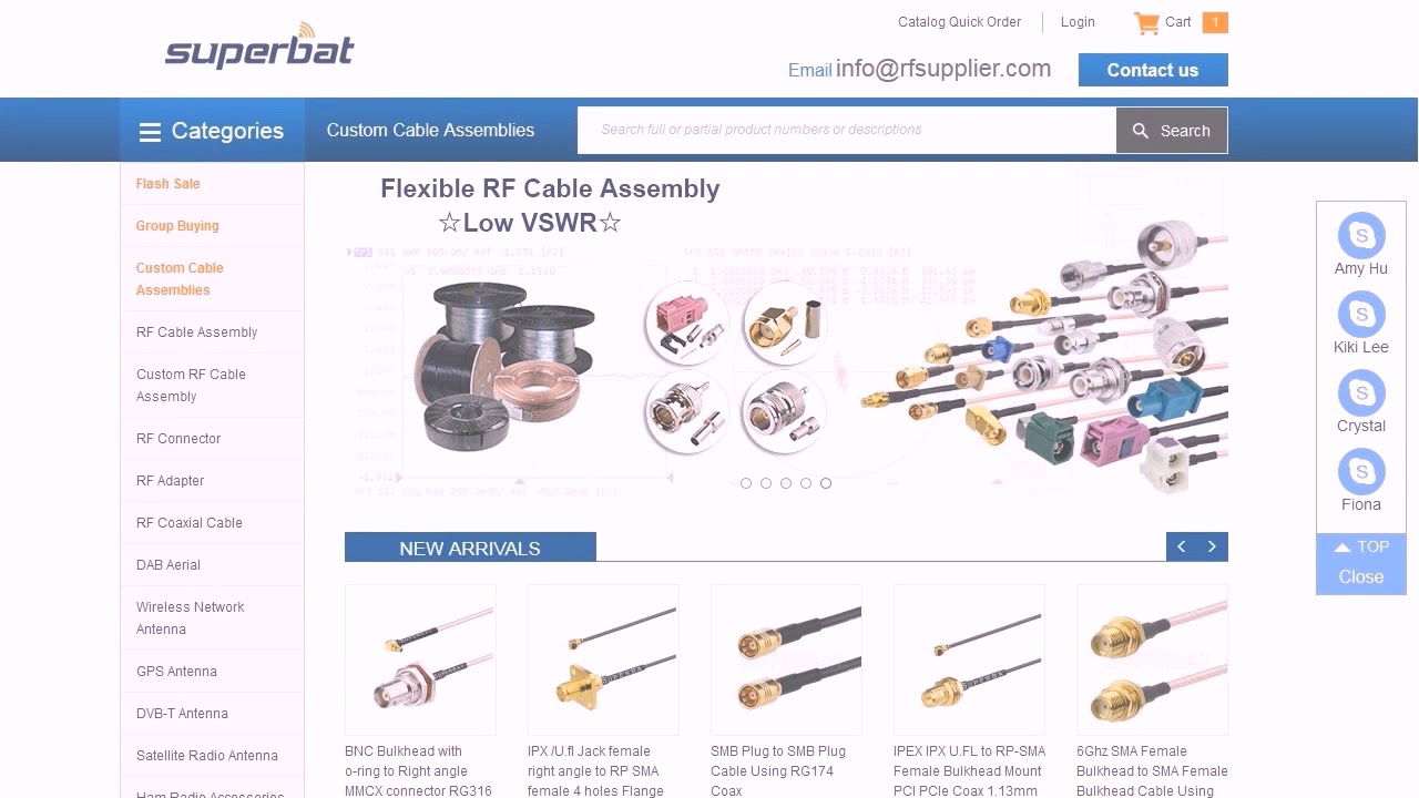 Superbat New RF Connector SMA female jack crimp RG174 RG316 LMR100 coax cable straight