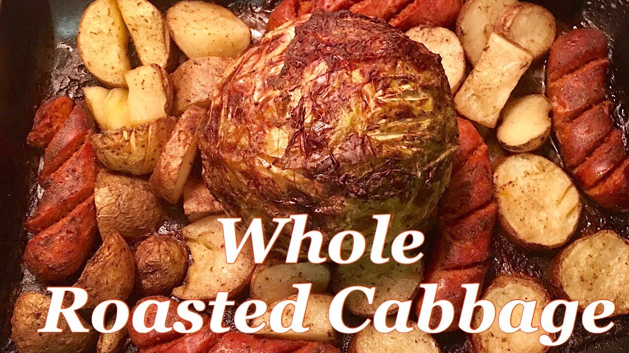 Whole Roasted Cabbage with Gravy - YouTube