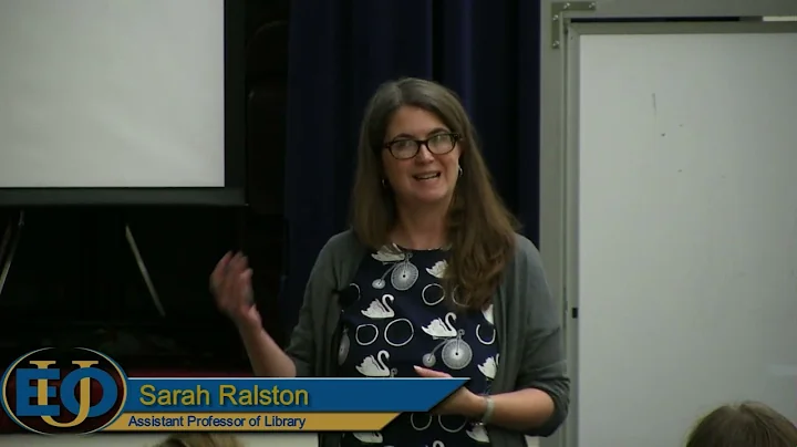 EOU Colloquium: Sarah M  Ralston - 11/09/2017