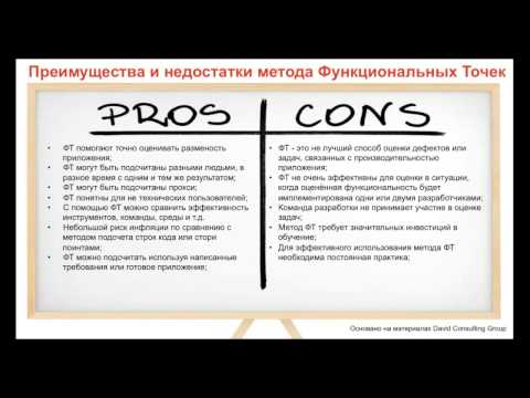 Основы оценки размера проекта методом функциональных точек