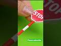 Diy miniature Traffic signs l Easy to make #mydiyminiatures #miniaturediy #dollhouse #diycrafts