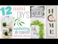 🌿 (NEW) 12 Mini DIYs, Updating My Kitchen Decor | DIY Spring Farmhouse Decor | DIY Tier Tray Decor