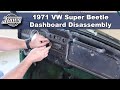 JBugs - 1971 VW Super Beetle - Dashboard Removal