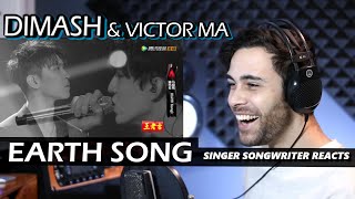 Dimash & Victor Ma - EARTH SONG | Singer Songwriter REACTION
