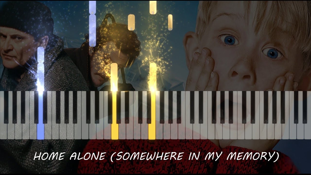 Home Alone Theme (Somewhere In My Memory) Piano Tutorial, Sheet Music YouTube
