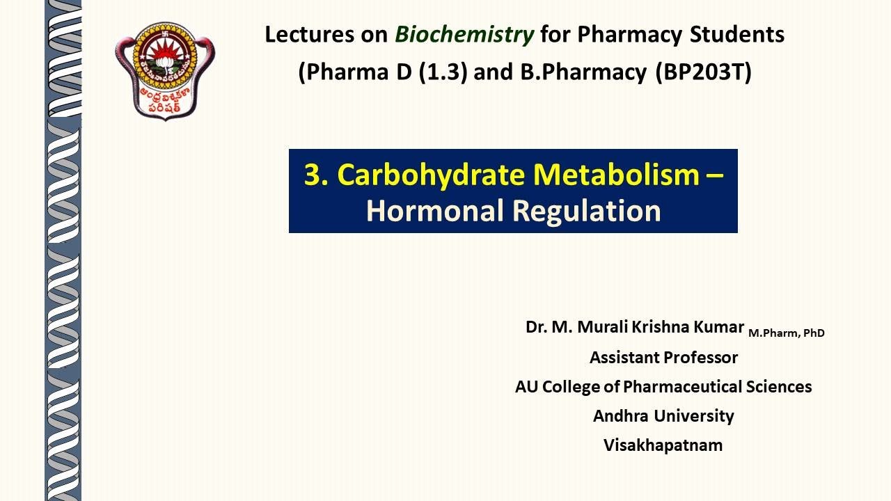 3 6 hormonal regulation of carbohydrate metabolism YouTube