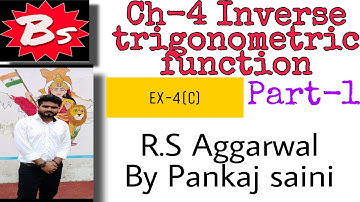 Chapter-4 inverse trigonometric function Ex-4(c).   part-1