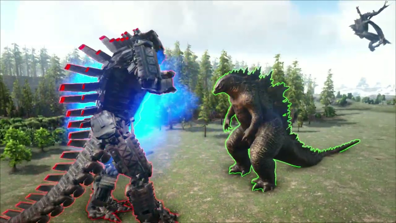 Ark Survival Evolved  - MechaGodzilla vs Godzilla! Who will win?