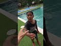 Dad throws son in the pool then this happens #shorts