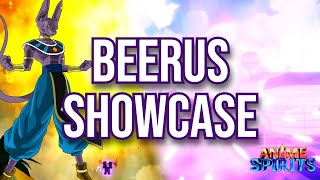 Beerus Showcase + How To Last Skill ONLY | Anime Spirits