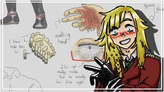 [OC] Oswald Allen 🫕🌋 Character Reference Sheet - [SpeedPaint/Timelapse]
