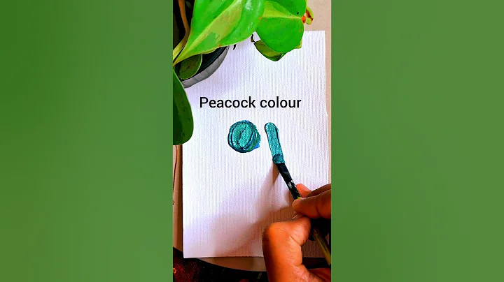 How to make peacock teal colour by acrylics | peacock colour mixing #howto #colourmixing #shorts